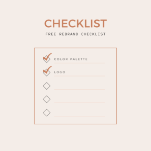 Free Re-Brand Checklist